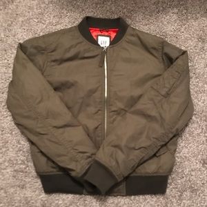 Army Green Bomber Jacket